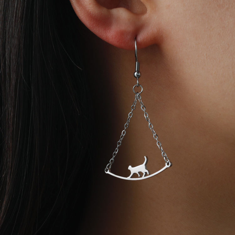 Cat Drop Earrings